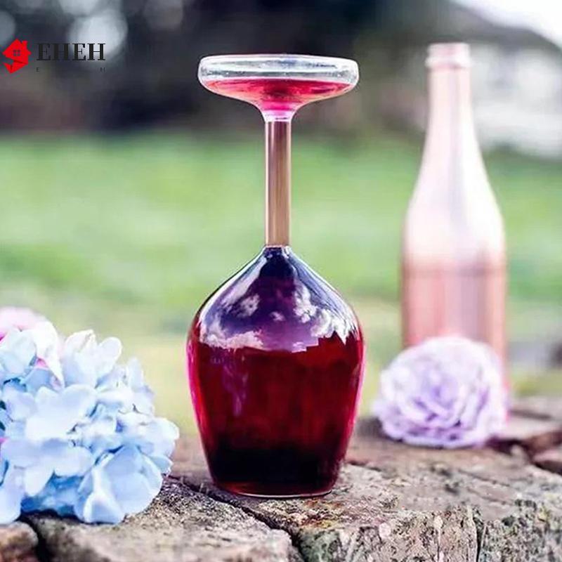 [EHEH] Cốc đựng cốc lật ngược sáng tạo Tiệc vui nhộn Đồ thủy tinh Sáo cưới Kính đảo ngược Borosilicate cao VN