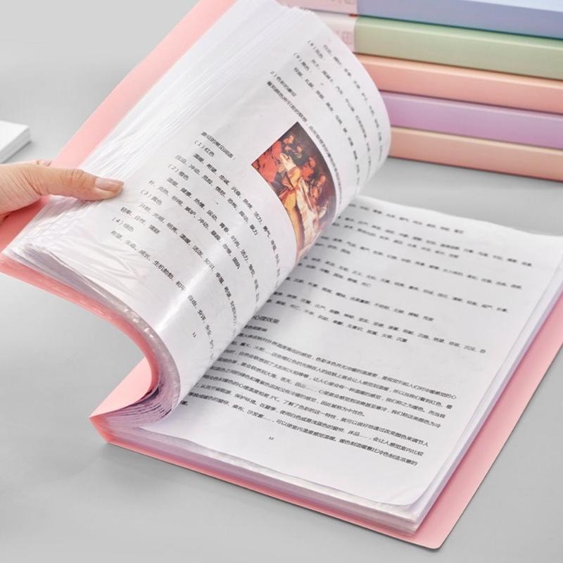 File lá A4 nhiều ngăn, File đựng giấy tờ, Tệp đựng tài liệu 30 lá 60 lá 80 lá chất liệu PP cao cấp