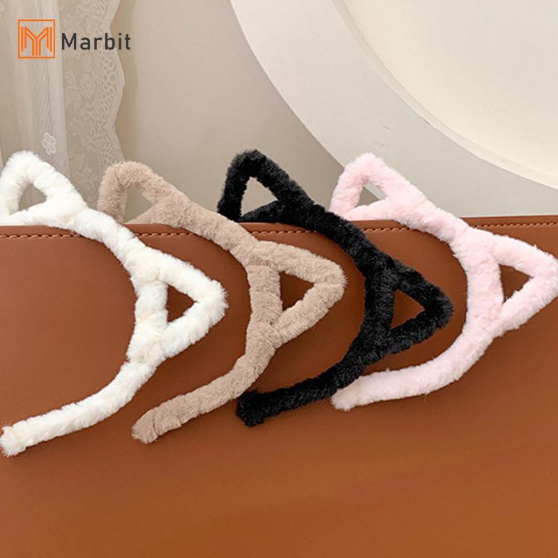Tai Mèo Quấn Tóc Lông Thỏ Băng Đô Mùa Đông - Sang Trọng & Dễ Thương