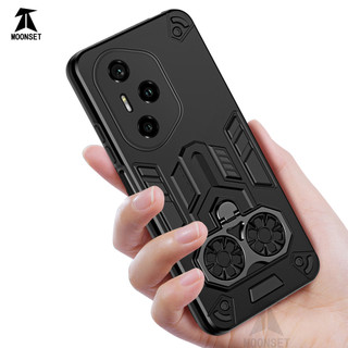 Dành cho Honor 300 Pro / 300 Ultra Ốp điện thoại cứng có giá đỡ vòng loại kéo Chống sốc viền nâng lên mỏng