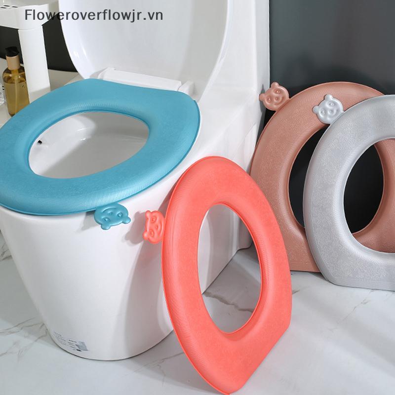 Vỏ bọc bồn cầu chống nước FJR 1Pc EVA, Đệm vệ sinh đa năng dày HOT