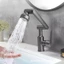 Vòi Chậu Rửa Nóng Lạnh Đa Năng Lăp Bồn Rửa Bát, Chậu Lavabo Xoay 1080 độ 2 Chế Độ Nước Lõi Đồng