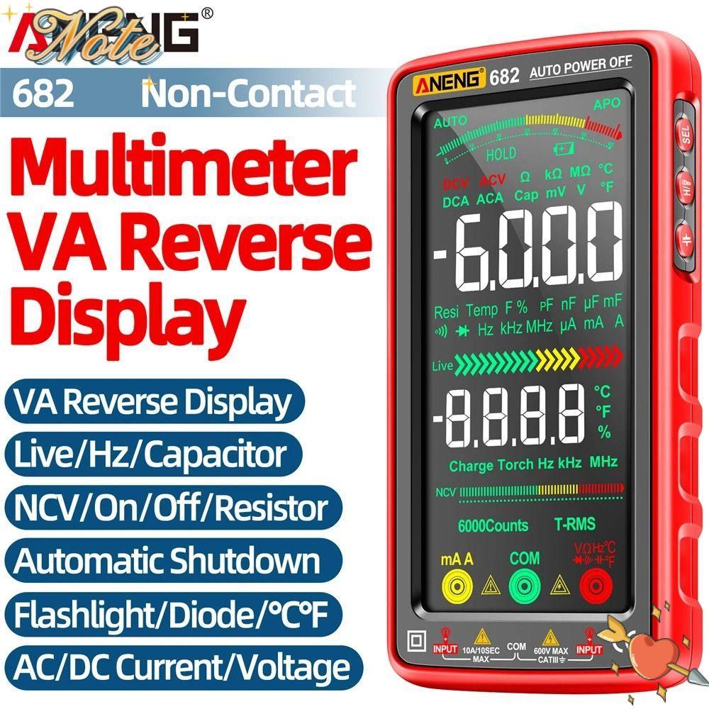NOTE1 AC / DC Ampe kế True RMS ANENG 681 682 Máy kiểm tra điện áp chính xác cao
