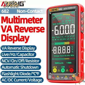 NOTE1 AC / DC Ampe kế True RMS ANENG 681 682 Máy kiểm tra điện áp chính xác cao