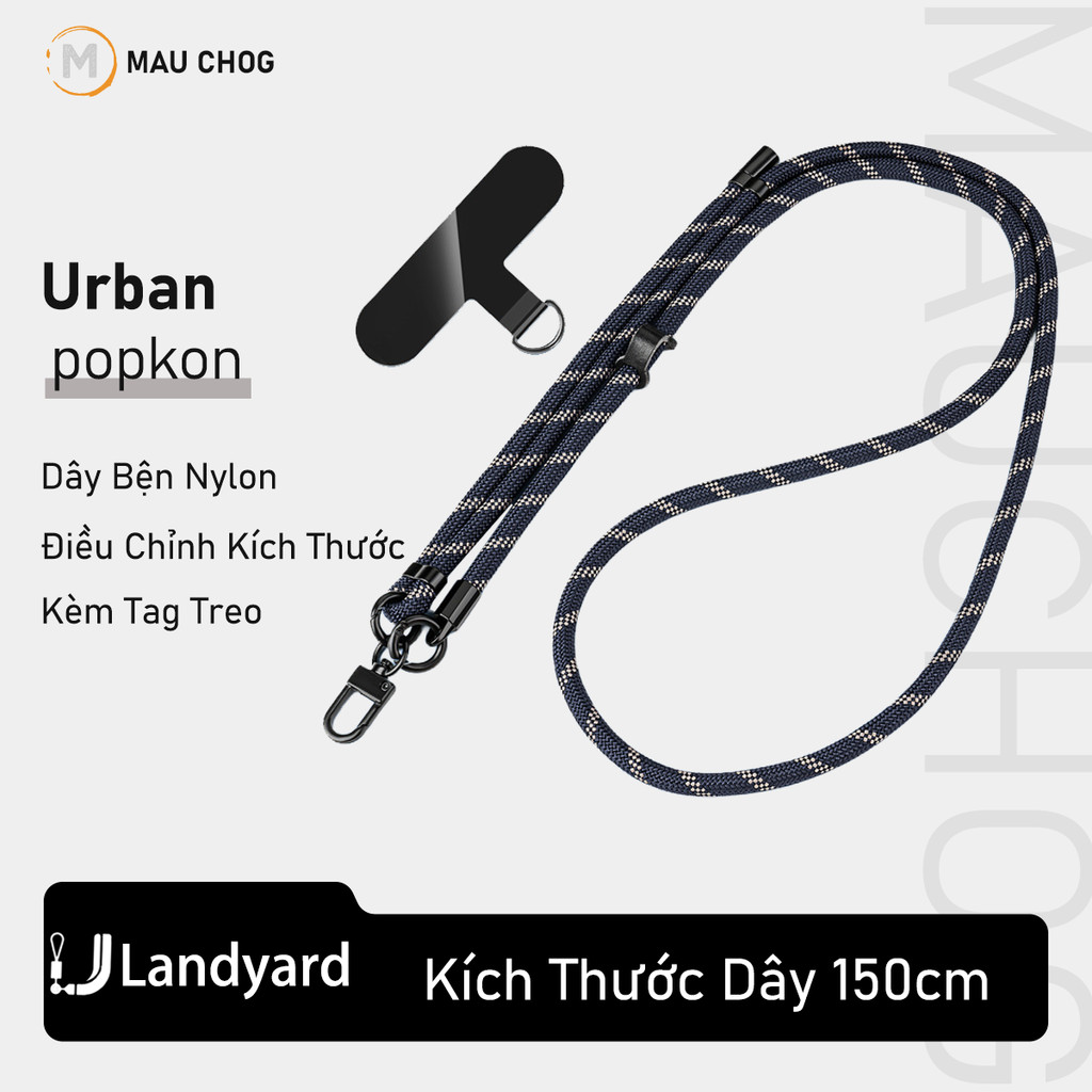 Dây Đeo Chéo Đeo Cổ Có Thể Điều Chỉnh Kích Thước Độ Dài 150cm Kèm Tag Treo Cho Mọi Dòng Điện Thoại