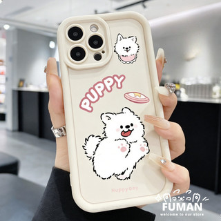 Ốp Điện Thoại Màu Trơn Chó Con Dễ Thương Cho Poco X7 X6 X5 Pro X4 X3 NFC GT X2 F7 Ultra F6 F5 F4 F3 GT F2 Pro 4G 5G Vỏ Hoạt Hình Đơn Giản Bảo Vệ Ống Kính Chống Rơi Ốp Lưng Mềm