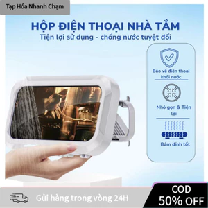 【COD】Hợp đựng điện thoại chống nước nhà tắm xoay 360 độ kèm 2 móc dính di chuyển, lắp đặt dễ dàng không cần khoan tường.