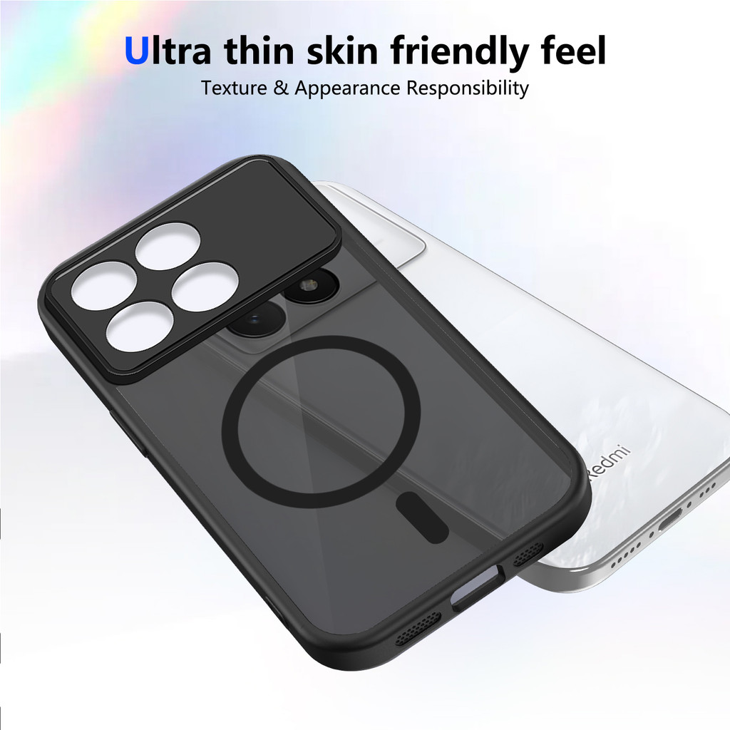 Ốp lưng Xiaomi Poco F8 Pro 5G Vỏ thu hút từ tính màu đen mờ cho Ốp điện thoại Xiaomi Poco F8 Pro 5G