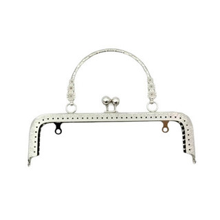 20cm Vuông Nổi DIY Handmade Ba Hoa Miệng Vàng Tay Cầm Miệng Tay Cầm Vàng Tay Cầm Phụ Kiện Túi Phụ Kiện DDV4