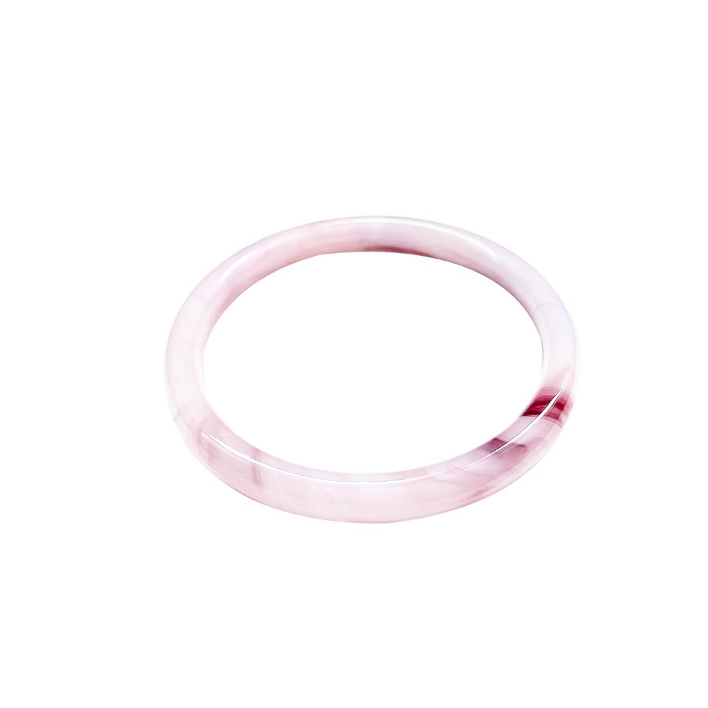 Vòng tay kính giả chalcedony nữ có khô hoa hồng và jingle - Style Trung Quốc mới lạ
