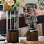 Bình Hoa Thủy Tinh Đế Gỗ Cao Cấp Phong Cách Ins Miệng Rộng 10cm Bình Cắm Hoa Trong Suốt Decor Nhà Cửa Sang Trọng [Nhiều Vân Hoa Văn]