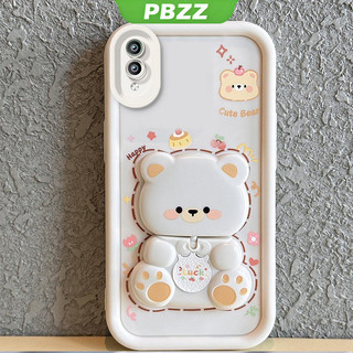 Ốp Lưng Cho vivo y91c vivo y1s vivo y93 Vỏ Điện Thoại Vỏ Mềm Silicon Chống Sốc Thiết Kế Mới Thẩm Mỹ Gương Xoay Gấu Dễ Thương Có Giá Đỡ JTXXZJ01