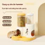 Bình ăn Uống Kết Hợp 2 Trong 1 Cho Chuột Hamster, Dung Tích Lớn Chống Tràn, Bình Tự động Cho Thú Cưng
