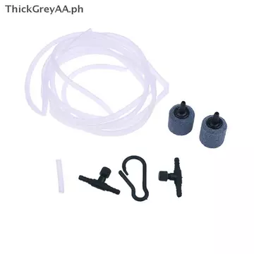 ThickGreyAA USB 5V 1W Máy bơm không khí oxy bể cá Máy nén khí mini Ổ cắm đôi có van Che Máy tạo oxy im lặng Máy sục khí bong bóng PH