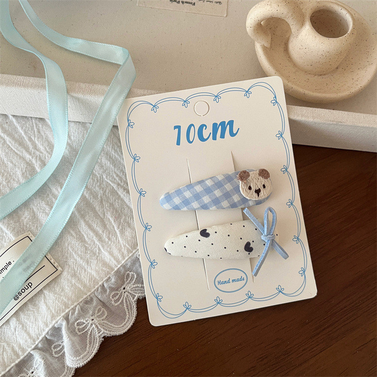 Hoạt Hình Gấu Nơ Kẹp Tóc Bé Gái Nổ Kẹp