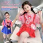 Bé Gái Hoạt Hình Áo Thun Mùa Hè Phong Cách Mới Giả Hai Mảnh Đầm Thường Ngày 90-140 Size HQC0