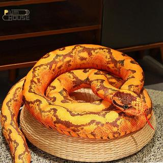 PlumHOUSE Nhân Tạo Python Sang Trọng Đồ Chơi Rắn Dài Vàng Cam Xanh Python Sang Trọng Đồ Chơi Trang Trí Nhà Ngày Lễ Trang Trí VN
