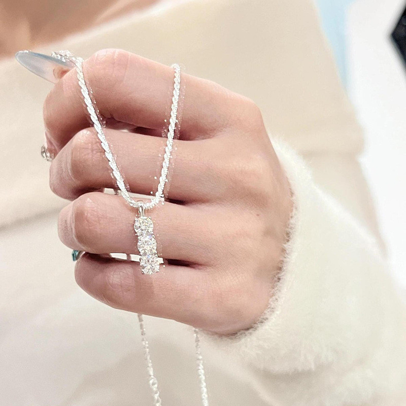 Đá zirconia vòng cổ hình bầu trời đầy sao dành cho nữ