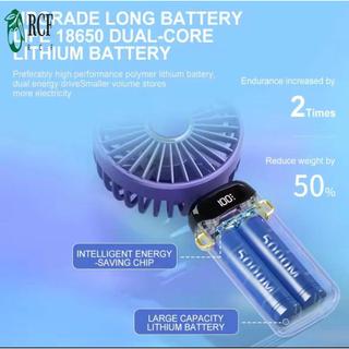 Quạt di động USB 15000mAh - Quạt Mini cầm tay có thể sạc lại 5 cấp độ cho máy tính để bàn cắm trại di động