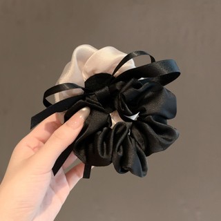 Dây buộc tóc satin hoa hồng cao cấp - Phong cách nhẹ nhàng, sang trọng