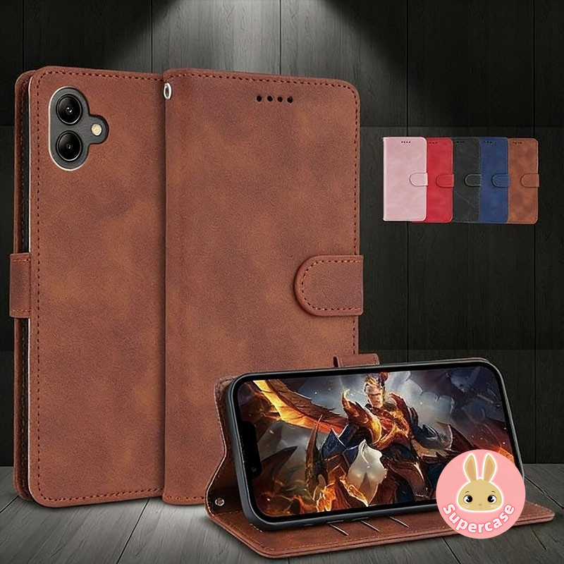 Ốp Điện Thoại Ví Doanh Nhân Da Sang Trọng Cho iQOO Z11 Z10 Z10X Z9 Turbo Pro Plus Z8 Z8X Z7 Pro Z7X Z7i Z6 Pro Z5 Z5X 5G 4G Bao Trọn Gói Giá Đỡ Thẻ Lật Vỏ Mềm Đơn Giản