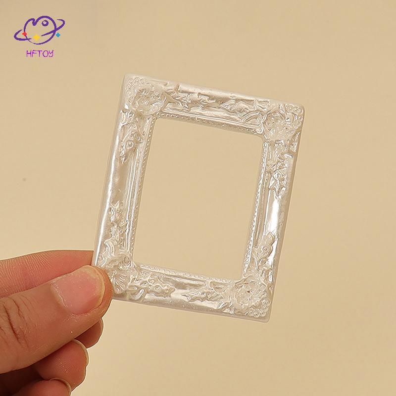 HFTOY 1: 12 Nhà búp bê Khung ảnh thu nhỏ Khung tranh sơn dầu Khung tranh tường Mô hình nhà Trang trí đồ chơi Phụ kiện nhà búp bê ~