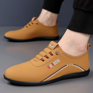 Giày da công sở nam đế mềm, thoáng khí, slip-on, kiểu Anh, thời trang BC9L