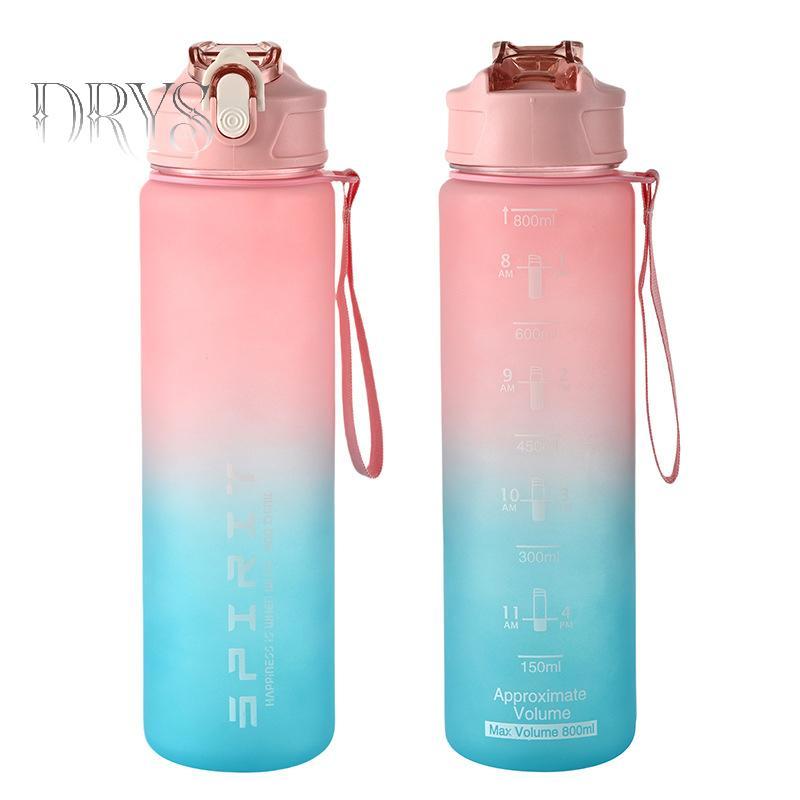 Bình Nước Thể Thao 800ml/28oz Chống Rò Rỉ, Nhiều Màu Sắc - Phù Hợp Cho Du Lịch và Tập Gym