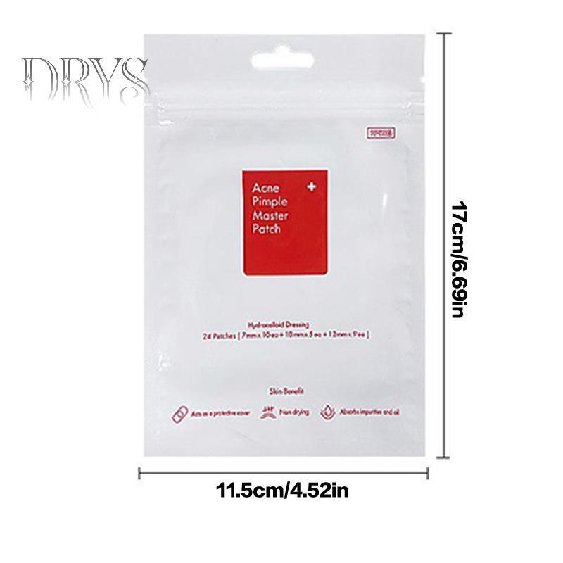24/36 Miếng Hydrocolloid Chống Thấm Nước Hình Tròn Che Khuyết Điểm Điều Trị Mụn