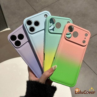 Ốp điện thoại đệm khí mờ Gradient cho OPPO Reno 15 14 13 11 Pro Find X9 X8 X8S 5G 4G Vỏ mềm đơn giản Dopamine đầy màu sắc dễ thương
