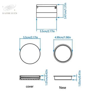 [hatheaven] Hộp nhựa đựng bột mỹ phẩm di động màu vàng 6g Nồi bột rời rỗng có sàng Hộp đựng đồ trang điểm du lịch có ống phồng đẹp