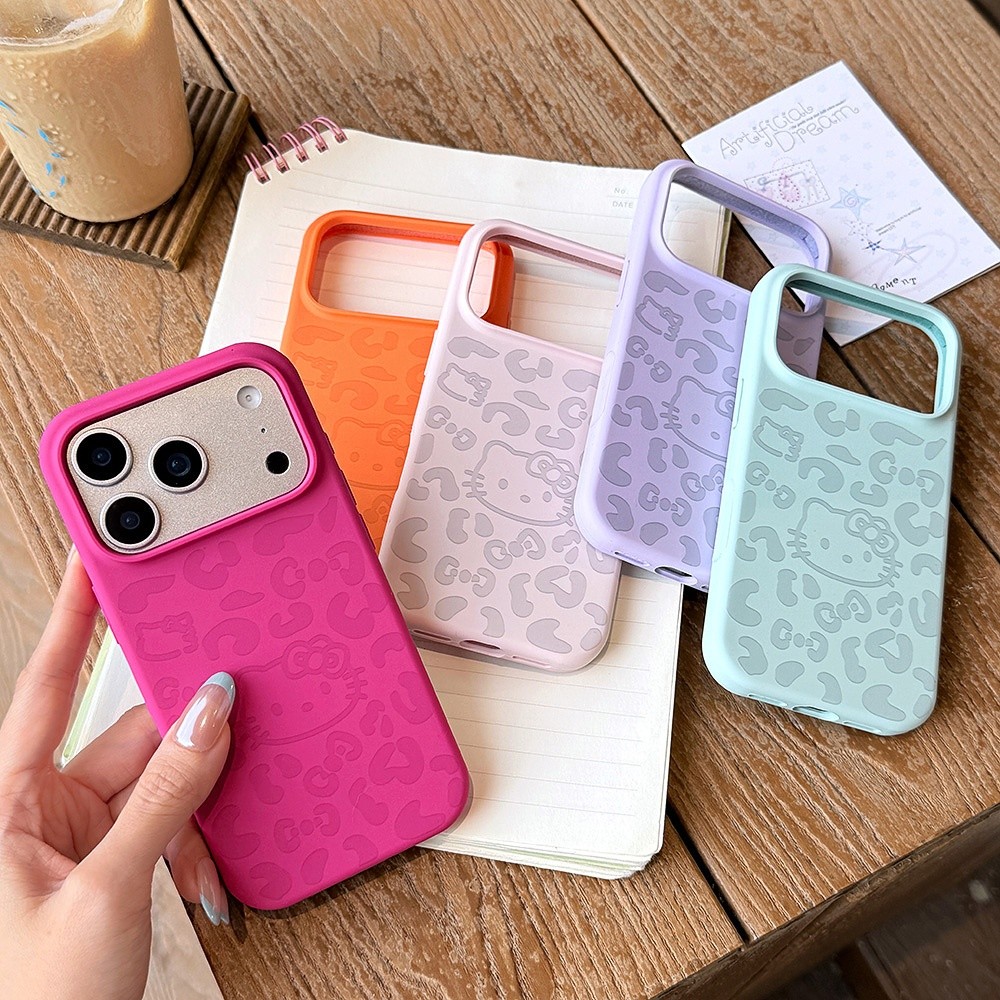 Ốp Điện Thoại Silicon Lỏng Mèo Da Báo Cho iPhone 17 Pro Max 17 Air 16 Plus 15 14 13 12 11 Vỏ Bảo Vệ Chống Sốc