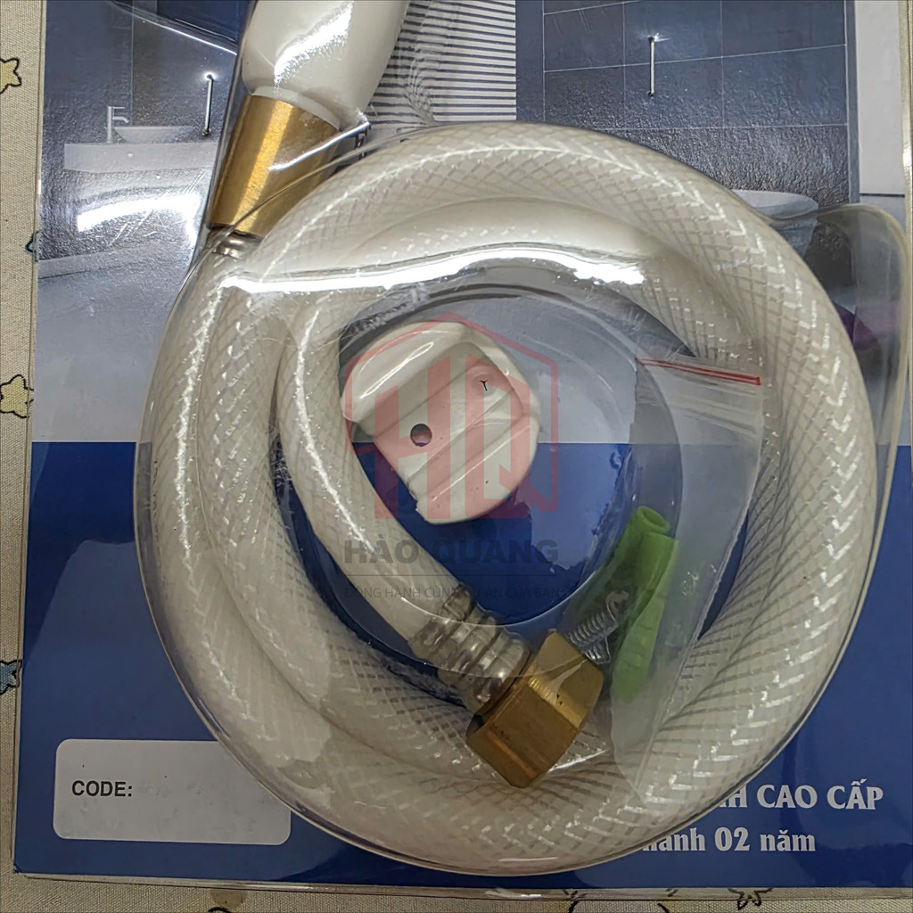 Bộ Xịt Vệ Sinh Cao Cấp (BXVS5) – Tay Xịt Nhà Vệ Sinh Kèm Dây Chịu Áp, Đầy Đủ Phụ Kiện
