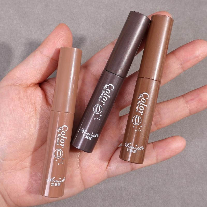 Tự Nhiên Chống Thấm Nước Trang Điểm Eye Brow Gel 3 Màu Lông Mày Tint Sơn Mascara Với Bàn Chải Dụng Cụ Trang Điểm Thân Thiện Với Môi Trường