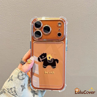 Ốp Lưng Pony Năm Mới Cho Google Pixel 10 9 Pro XL 8 Pro 8A 7 Pro 7A 6 Pro 6A 5G 4G Vỏ Điện Thoại Làm Giàu Phim Hoạt Hình Ngựa Trong Suốt Vỏ Mềm Ốp Lưng