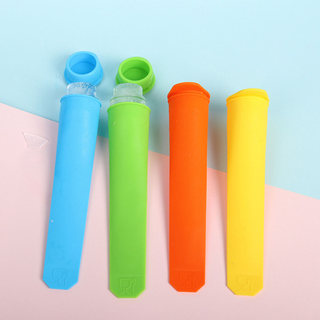 Khuôn Silicon Ice Pop Kèm Nắp Thực Phẩm Silicon Ice Pop Khuôn Cho Sữa Chua Que Nước Trái Cây Kẹo Pops