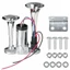 FANIELLAPOWELL Dual Trumpets Horn, High Decibel Thép không gỉ Super Loud Horn, Ống đôi 600DB 12V Loa còi ô tô đa năng SUV
