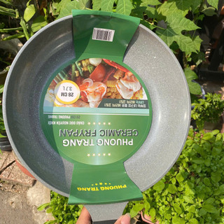 Chảo chống dính đúc nguyên khối Phương Trang hàng cao cấp size 20-28cm dùng cho bếp gas và bếp hồng ngoại