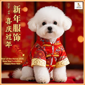 Quần áo thú cưng / Áo khoác thú cưng năm mới / Quần áo chó Áo khoác khóa ấm áp và lễ hội / Quần áo mèo chó nhỏ / Quần áo năm mới thú cưng / Nhà cung cấp thú cưng