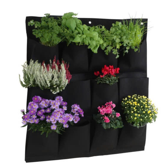 Túi Trồng Cây Treo Tường Tháp Xanh 7 Đến 64 Hốc Vải Địa Siêu Bền Tiết Kiệm Diện Tích, Độ Bền 5 Năm