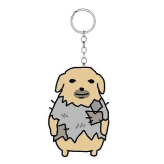 Móc khoá Nudaeng dog hài hước vui nhộn meme