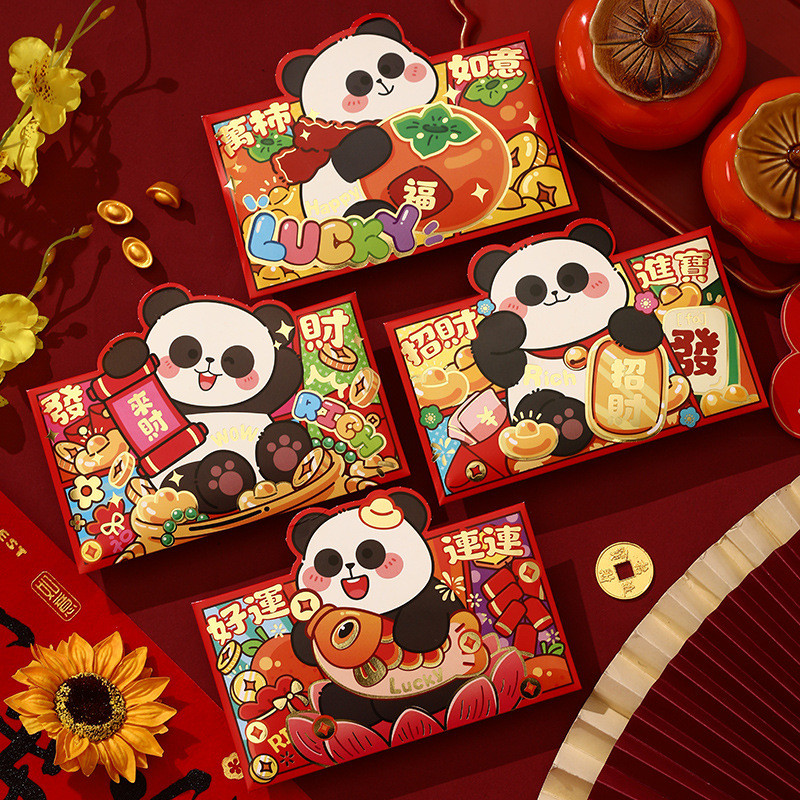 [Hàng Mới 2026] Bao Lì Xì 3D Hình Ngựa Siêu Cấp Đáng Yêu - Phong Bao Lì Xì "Mã Thượng Phát Tài" Ép Kim Cao Cấp Đựng Tiền Không Cần Gấp