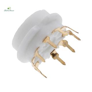 [Nhà Điện] 1 Đế van soet ống gốm 9pin mạ vàng cho 12AX7 12AU7 ECC83 mới