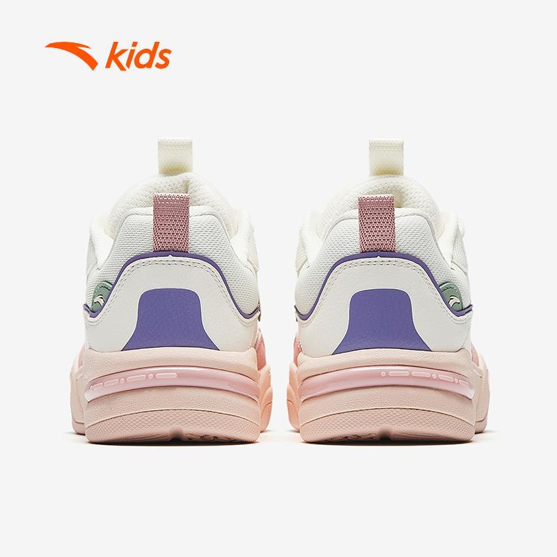 ANTA Kids Giày Sneaker Thời Trang Đế Bằng Bé Gái Microbread  Êm Nhẹ Thoáng Khí A22538035