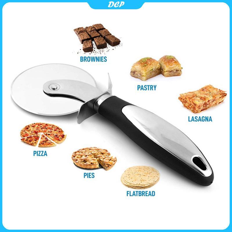 [DCP] Bánh xe cắt bánh pizza inox, dễ lau chùi và cắt cho vỏ bánh, bánh nướng [VN]