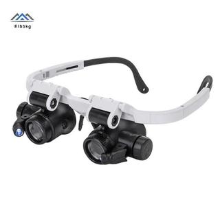 Kính lúp kính ELBBKG có đèn LED 8X 15X 23X Đồng hồ Jeweler Loupe mới