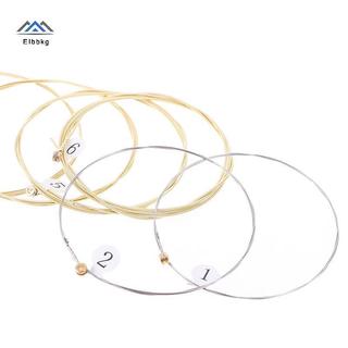 ELBBKG 1 Bộ 6 Dây Đàn Guitar Thép Mạ Niel Cho Đàn Guitar Acoustic Mới