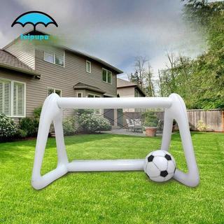 Bộ Mục Tiêu Bóng Đá Mini Di Động PVC, Bơm Hơi Gấp Gọn, Phù Hợp Cho Sân Sau Gia Đình