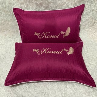 (NHIỀU MÀU) Vỏ gối áo gối satin poly màu thêu