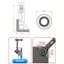 Giá đỡ màn hình ô tô NORDICLIFE, chống rung 360° Giá đỡ điện thoại ô tô từ tính có thể xoay được, Giá đỡ góc đa năng Kẹp an toàn Màn hình trung tâm ô tô Giá đỡ ô tô